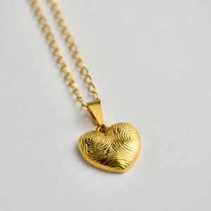 Ατσάλινo κολιέ χρυσό με επίχρυση καρδιά μήκος: 45cm + 5cm επέκταση αλυσίδας - charms, επιχρυσωμένα, καρδιά, κοντά, ατσάλι, boho