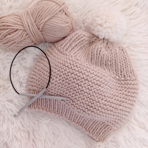 Πλεκτό σκουφάκι για μωρά Μαλλί - αλπακά ( wool - alpaca) - μαλλί, αλπακάς, αξεσουάρ μωρού, σκουφάκια