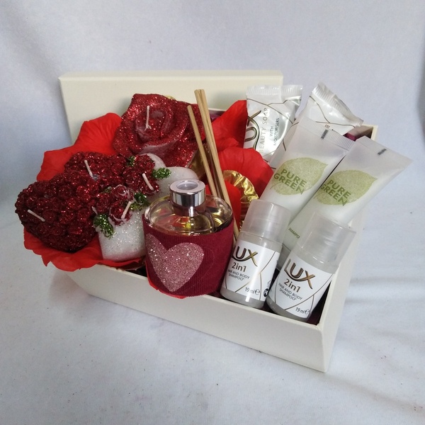 Δώρο Αγίου Βαλεντίνου σετ ατμόσφαιρας 15τεμαχίων για ερωτευμένους 21×16×8,5cm - αγάπη, σετ, αρωματικό, αγ. βαλεντίνου, σετ δώρου - 4