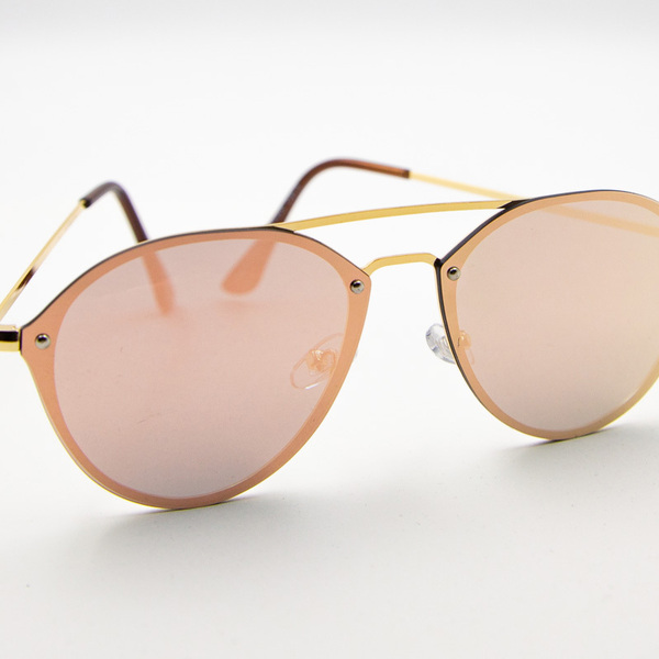 Γυαλιά ηλίου σε ροζ χρώμα με καθρέπτη. Παρέχουν 100% UV προστασία από τον ήλιο. - γυαλιά ηλίου - 2