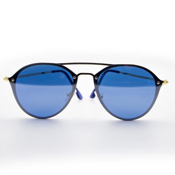 Γυαλιά ηλίου σε μπλε χρώμα με καθρέπτη. Παρέχουν 100% UV προστασία από τον ήλιο. - αλυσίδες, γυαλιά ηλίου, κορδόνια γυαλιών, θήκες γυαλιών