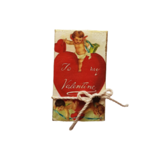 Αρωματικό διακοσμητικό σαπουνάκι, Δώρο για του Αγ. Βαλεντίνου με ντεκουπαζ σε στυλ vintage. 9χ6χ2cm - ντεκουπάζ, χειροποίητα, πορσελάνη, διακοσμητικά, αρωματικό σαπούνι