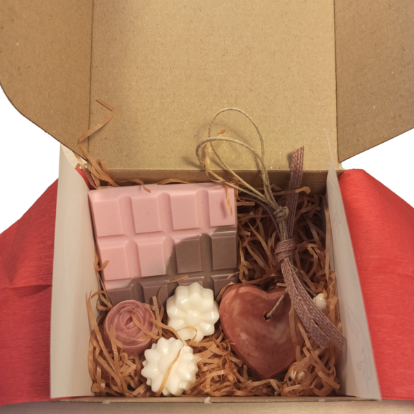 Happy Valentine Giftbox (Limited Edition) - χαρτί, ζευγάρια, αγ. βαλεντίνου, σετ δώρου, αρωματικό σαπούνι - 2
