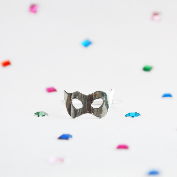 Carnival mask II┃Ασήμι 925 Χειροποίητο δαχτυλίδι - ασήμι, ασήμι 925, σταθερά