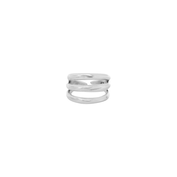 Δαχτυλίδι Αυξομειούμενο "Triple" - επιχρυσωμένα, ορείχαλκος, boho, μεγάλα, αυξομειούμενα