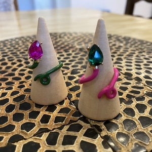 Ατσάλινο δαχτυλίδι με κρύσταλλο swarovski- Candy ring - ημιπολύτιμες πέτρες, ατσάλι, boho, αυξομειούμενα - 5