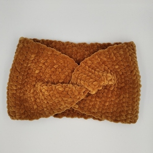 Headband βελούδινη ταμπά - μαλλί, headbands - 3