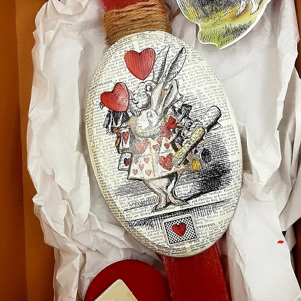 Λαμπάδα Alice Rabbit Hearts ( 30cm) - κορίτσι, αγόρι, λαμπάδες, για παιδιά - 2