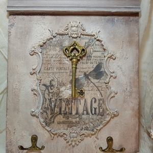 Vintage κλειδόθήκη - vintage, ντεκουπάζ, κλειδοθήκες - 2
