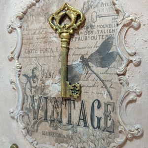 Vintage κλειδόθήκη - vintage, ντεκουπάζ, κλειδοθήκες - 3