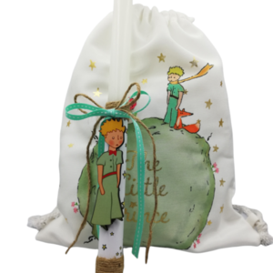 Λαμπάδα μικρός πρίγκιπας με τσάντα - λαμπάδες, μικρός πρίγκιπας, για παιδιά, ξύλινα διακοσμητικά, πρίγκηπες - 4
