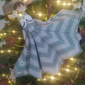 Lovey Owl blanket - 60 cm διάμετρος - δώρα γενεθλίων, 0-3 μηνών, δώρο γέννησης, κουβέρτες - 2