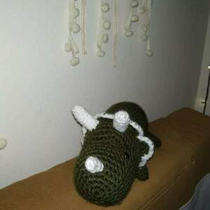 Πλεκτό κουκλάκι δεινόσαυρος (40 cm) amigurumi - Mr Taylor the Styracosaurus - λούτρινα - 3