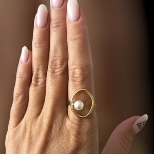 Δαχτυλίδι ασήμι 925 - Glorious - επιχρυσωμένα, ασήμι 925, γεωμετρικά σχέδια, αυξομειούμενα - 2