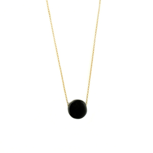 Κρεμαστό κύκλος μαύρος από Ελληνικό μάρμαρο - ασήμι, ημιπολύτιμες πέτρες, charms, επιχρυσωμένα, μαμά