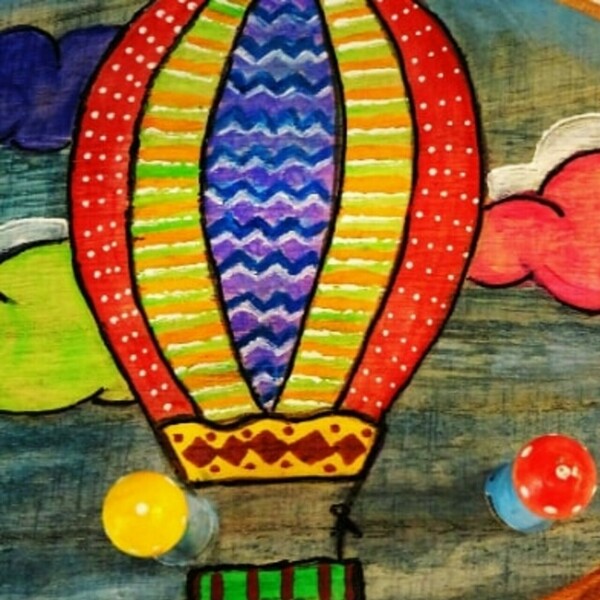 Κρεμάστρα με πολύχρωμα Αερόστατα για παιδικό δωμάτιο - διακόσμηση, παιδικό δωμάτιο, κλειδοθήκες, κρεμάστρες - 4