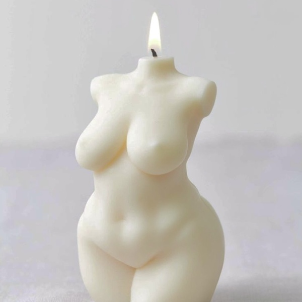κερί γυναικείο σώμα 10εκ - αρωματικά κεριά - 4