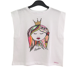 T-shirt ζωγραφισμένο στο χέρι / Stella - κορίτσι, δώρο, customized, personalised