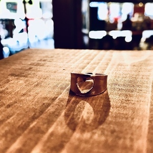 Γυναικείο δαχτυλίδι chevalier επίχρυσο 24Κ με κοπτικό καρδιά από ορείχαλκο - chevalier, επιχρυσωμένα, ορείχαλκος, καρδιά, αγ. βαλεντίνου - 2