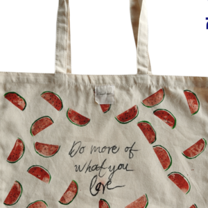 Πάνινη τσάντα watermelons - ύφασμα, ώμου, tote, πάνινες τσάντες, φθηνές