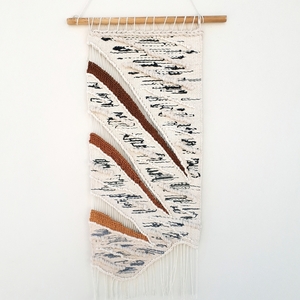Υφαντό τοίχου.(34×75 cm). Wall hanging 6 - μακραμέ, υφαντά, κρεμαστά