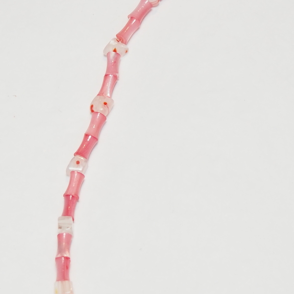 Φουξ χάντρες απο φίλντισι με επιχρυσωμένη ατσάλινη αλυσίδα- μήκος 43εκ - charms, μακριά, ατσάλι, boho - 3