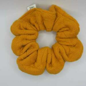 Scrunchie classic braids caramel - ύφασμα, χειροποίητα, λαστιχάκια μαλλιών - 4