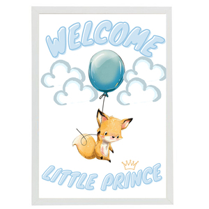 Κορνίζα Καλωσορίσματος Βρέφους Welcome Little Princess / Little Prince ! 21x30cm - πίνακες & κάδρα, κορίτσι, αγόρι, δώρο, παιδικά κάδρα - 2