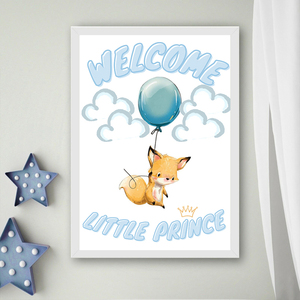 Κορνίζα Καλωσορίσματος Βρέφους Welcome Little Princess / Little Prince ! 21x30cm - πίνακες & κάδρα, κορίτσι, αγόρι, δώρο, παιδικά κάδρα - 4