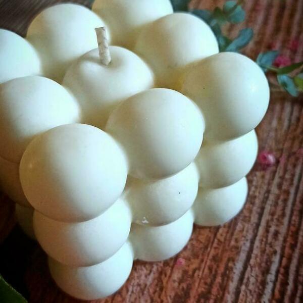 Bubbles κερί με ελαιοκράμβη λευκο - κερί, αρωματικά κεριά - 2