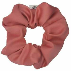 Scrunchie classic satin κοραλί - ύφασμα, σατέν, χειροποίητα, λαστιχάκια μαλλιών