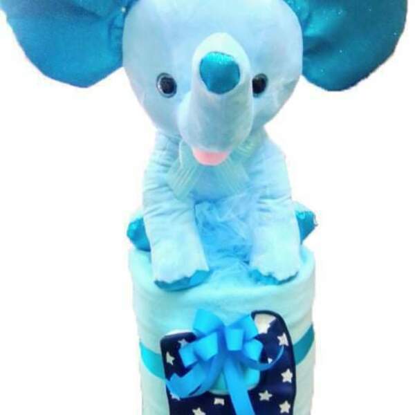 Diaper Cake Elephant - κορίτσι, αγόρι