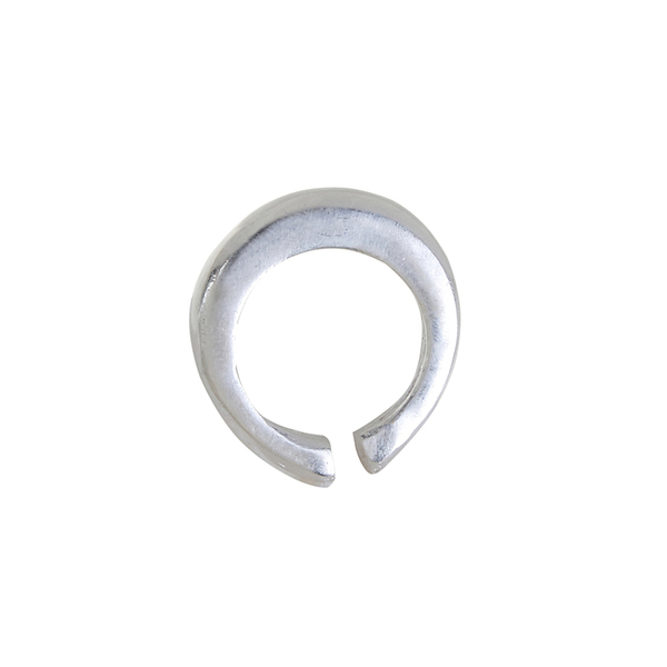 Ασημένιο χειροποίητο δαχτυλίδι σε ελεύθερο κυκλικό σχήμα, μοντέρνο, πρωτότυπο. - ασήμι 925, επάργυρα, γεωμετρικά σχέδια, boho, σταθερά