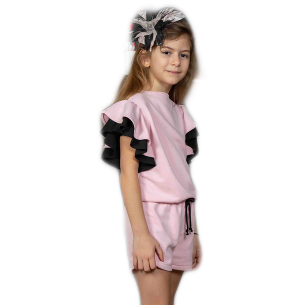 Βαμβακερή, χειροποίητη ολόσωμη φόρμα εκρού - κορίτσι, βρεφικά φορμάκια, παιδικά ρούχα, βρεφικά ρούχα - 5