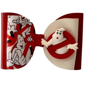 Κλιπ μαλλιών “Ghostbusters I” από faux leather - halloween, αξεσουάρ μαλλιών