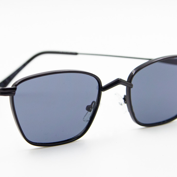 Γυαλιά ηλίου μεταλλικά μαύρα με 100% UV προστασία από τον ήλιο - αλυσίδες, γυαλιά ηλίου, κορδόνια γυαλιών, θήκες γυαλιών - 2