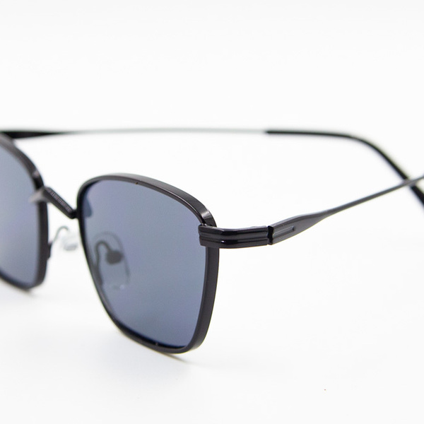 Γυαλιά ηλίου μεταλλικά μαύρα με 100% UV προστασία από τον ήλιο - αλυσίδες, γυαλιά ηλίου, κορδόνια γυαλιών, θήκες γυαλιών - 3
