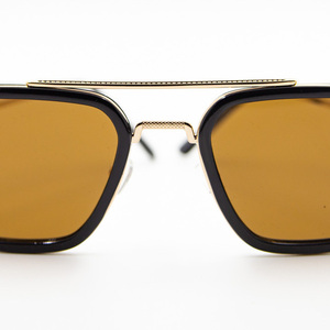 Γυαλιά ηλίου μεταλλικά σε καφέ χρώμα με 100% UV προστασία από τον ήλιο - γυαλιά ηλίου