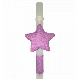 Λαμπάδα Με Εντυπωσιακό Λαστιχάκι Μαλλιών_ Purple Star - κορίτσι, λαμπάδες, για παιδιά, για ενήλικες