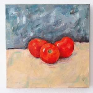 Μελέτη σε ντομάτες - πίνακες & κάδρα, πίνακες ζωγραφικής