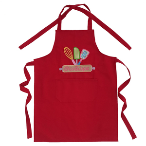 ποδιά μαγειρικής παιδική κόκκινη baker με όνομα - ποδιές μαγειρικής