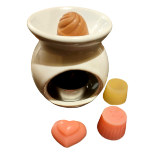 wax melts set με καυστήρα ( 8 τμχ )