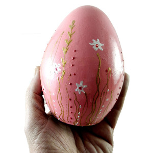 Κεραμικό πασχαλινό αυγό ζωγραφισμένο 11,5 εκ. ύψος - πηλός, αυγό, διακοσμητικά - 4