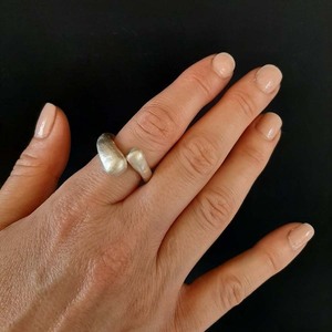 Ασημένιο στριφτό μασίφ δαχτυλίδι 925 - ασήμι, γεωμετρικά σχέδια, διαχρονικό, αυξομειούμενα - 4