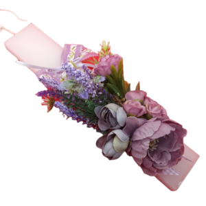Πασχαλινή λαμπάδα με μπουκέτο λουλουδιών - κορίτσι, λαμπάδες, για παιδιά, για ενήλικες, για εφήβους - 2