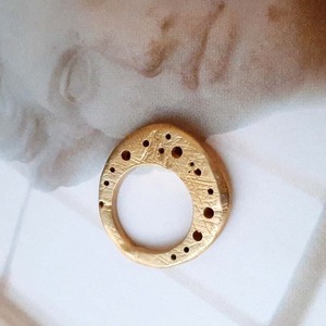 Μπρούτζινο οβάλ δαχτυλίδι με τρύπες - μπρούντζος, αυξομειούμενα, φθηνά