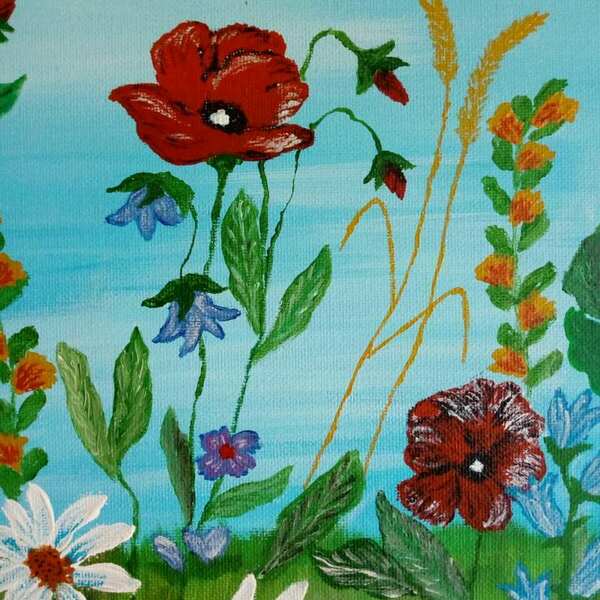 Πίνακας ζωγραφικής "Άνοιξη" - πίνακες & κάδρα, άνοιξη, ανοιξιάτικα λουλούδια - 4