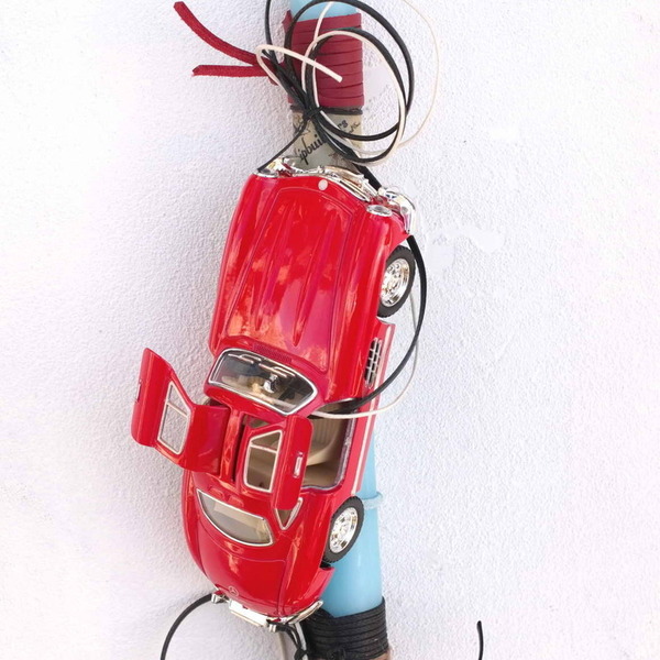 Λαμπάδα με κόκκινη Mercedes Benz - αγόρι, λαμπάδες, αυτοκινητάκια, για παιδιά, για εφήβους - 2