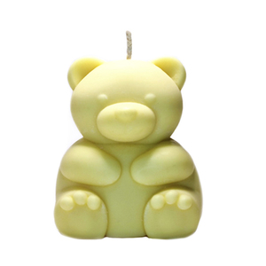 Mr. Cuddles - Αρκουδάκι αρωματικό φυτικό κερί - Κίτρινο -265γρ - αρκουδάκι, αρωματικά κεριά, κερί σόγιας