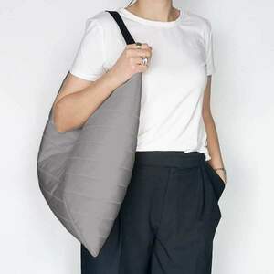 Τσάντα ώμου - Puffer origami bag - all day, ύφασμα, μεγάλες, ώμου
